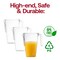 Clear Square Plastic Disposable Pitchers - 52 oz. (24 Pitchers)